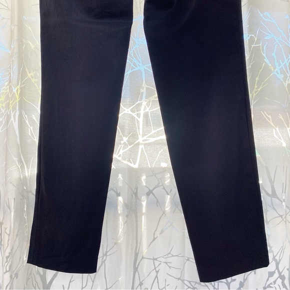 JIL SANDER NAVY HIGH RISE WAISTED STRETCH CROP ANKLE SKINNY PANTS - Picture 6 of 12